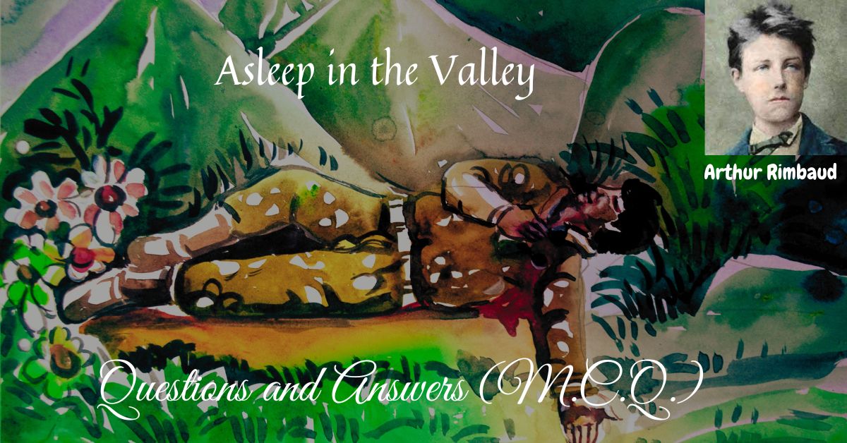'Asleep in the Valley' by Arthur Rimbaud Questions and Answers(M.C.Q